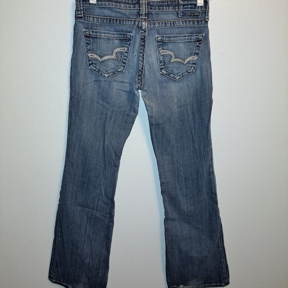 💫Big Star Casey Embroidered Distressed Jeans 27L - Picture 12 of 13